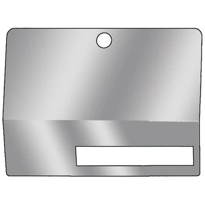 T600 YEAR 1992 STAINLESS STEEL GLOVE BOX COVER W CUTOUT