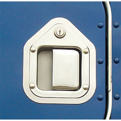 KENWORTH W900L YEAR 2000 STAINLESS STEEL DOOR LATCH TRIM
