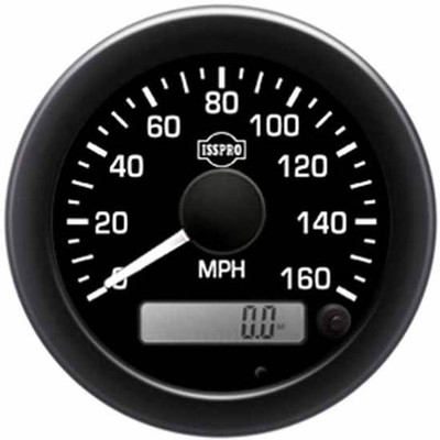 379 YEAR 1992 3 .375IN BLACK ELECTRIC SPEEDOMETER W/ TRIPMETER 160 PMH BLACK FACE