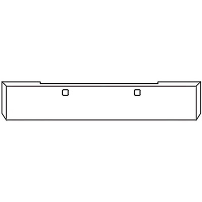 W900B AEROCAB YEAR 2014 18IN CHROME STL BOXED END BUMPER W MOUNT TOWHITCH HOLES W BOLTLESS UST MOUNT PLATES