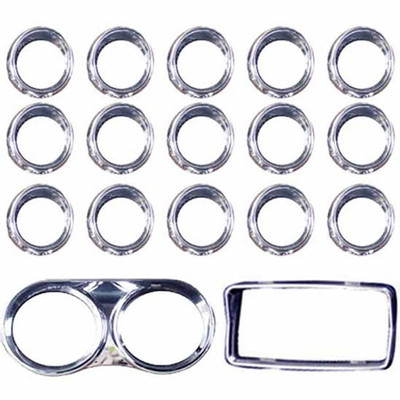 PETERBILT 587 YEAR 2011 DASH KIT BREAKDOWN GAUGE COVERS