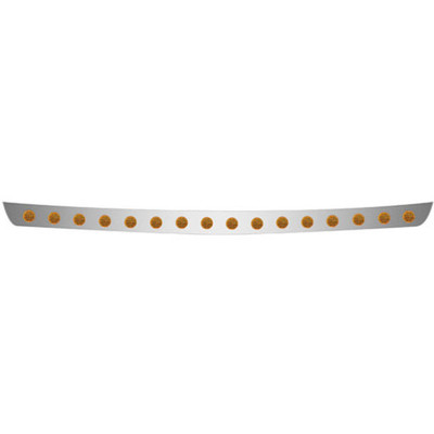 INTERNATIONAL 4200 YEAR 2019 STAINLESS STEEL BUMPER LIGHT BAR W/ 16 2IN AMBER LED AMBER LENS LIGHTS Replacement
