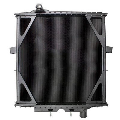 PETERBILT 377 YEAR 1997 4 ROW COPPER BRASS RADIATOR 36.25X34.625X2.5IN W/ FRAME Replacement