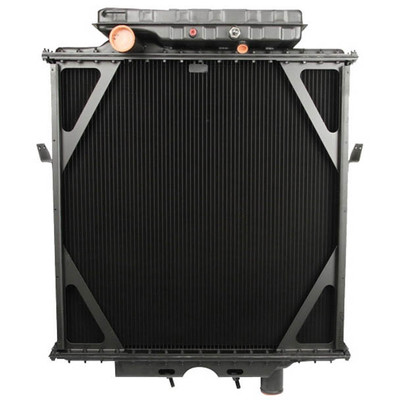 PETERBILT 379 YEAR 1991 4 ROW COPPER BRASS RADIATOR W/ SURGE TANK 36.25X34.625X2.5IN Replacement