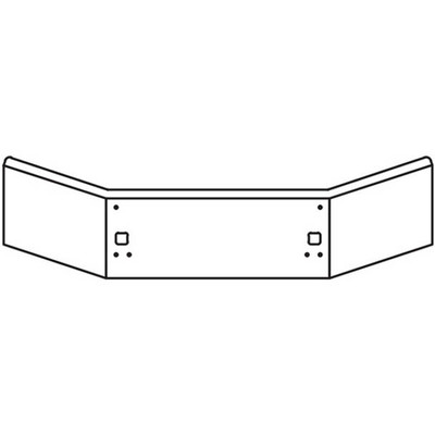T800 CURVED GLASS YEAR 2006 20IN OPEN END BUMPER W/ MOUNT STANDARD STEP HOLES
