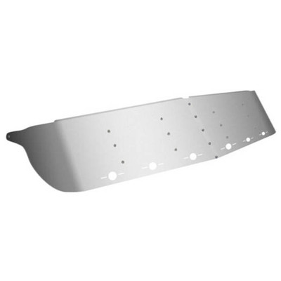 KENWORTH T800 YEAR 1987 14IN SS DROP VISOR W/ 6 G4 STYLE LIGHTS AMBER LED / AMBER LENS Replacement
