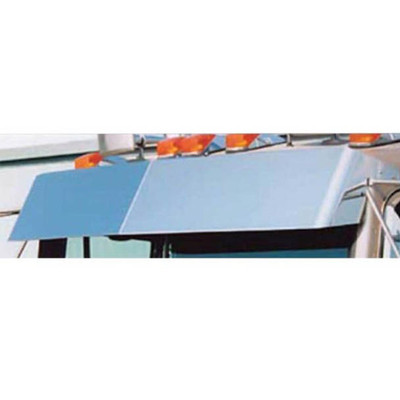 KENWORTH T800 YEAR 2003 12IN STAINLESS STEEL BLIND MOUNT DROP VISOR W/ FLAT WINDSHIELDS Replacement