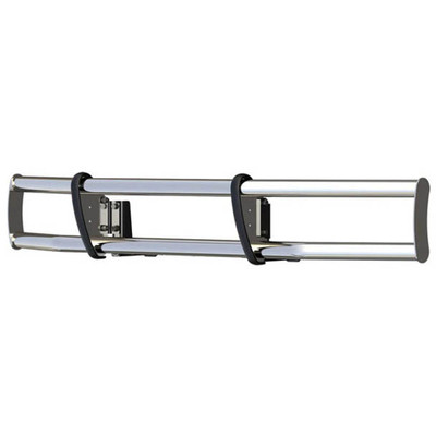 INTERNATIONAL LT625 YEAR 2017 POLISHED STAINLESS STEEL BUMPER GUARD W/ 30IN SINGLE ROW LED LIGHT BAR Replacement