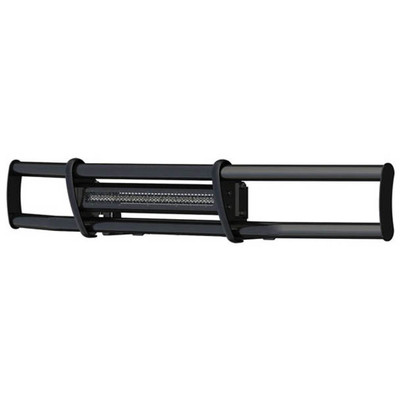 PROSTAR YEAR 2014 BLACK STAINLESS STEEL BUMPER GUARD W/ 30IN SINGLE ROW LED LIGHT BAR