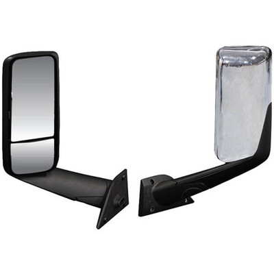 CASCADIA 126 YEAR 2023 CHROME MIRROR ASSEMBLY MANUAL DUAL VISION MIRRORS DOOR MOUNT DRIVER SIDE