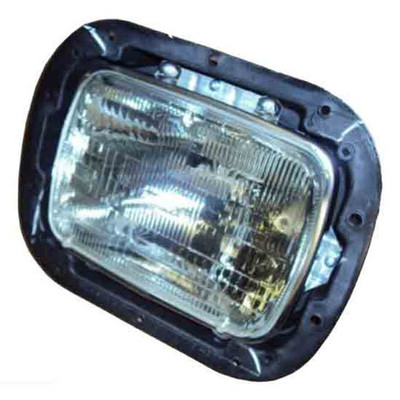 KENWORTH T800 CURVED GLASS YEAR 2010 5X7.5IN SINGLE RECTANGULAR HEADLIGHT ASSEMBLY W/ BUCKET