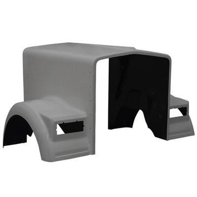KENWORTH W900B YEAR 2000 HOOD SHELL W/ BREATHER CUTOUTS W/ FLAT GLASS Replacement