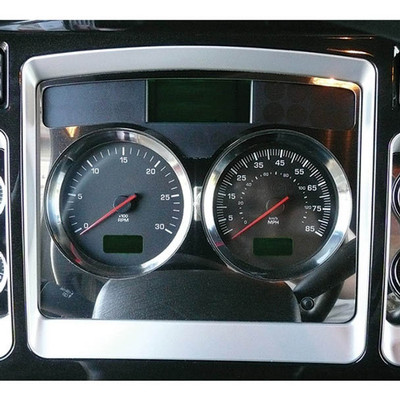 KENWORTH W900B YEAR 2020 STAINLESS STEEL SPEEDOMETER TACHOMETER TRIM PANEL