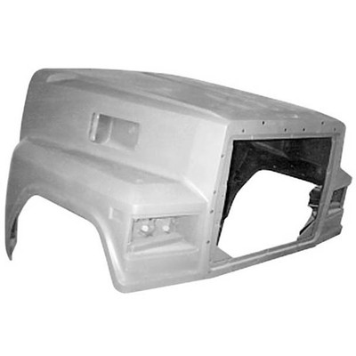 LTL9000 YEAR 1989 FIBERGLASS HOOD W/ QUAD HEADLIGHTS DUAL BREATHER OPENINGS