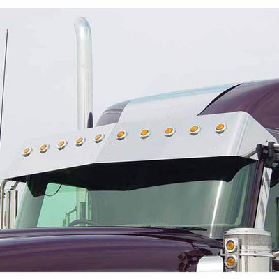 13.8 Inch Stainless Steel Drop Visor For Low Roof For International 9900I 2000 Replacement