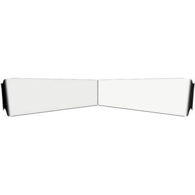 13 Inch Stainless Steel Reverse Bowtie Visor For Kenworth W900 Replacement