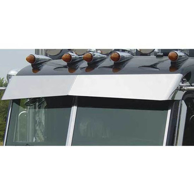 11 Inch Stainless Steel Blind Mount Drop Visor For Peterbilt W Cab-Mounted Mirrors Replacement