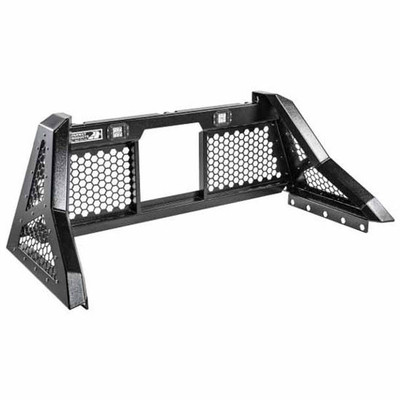 F 350 SUPER DUTY YEAR 2020 SAVAGE HD SMOOTH BLACK ALUMINUM CAB RACK W/ HONEYCOMB MESH WINDOW