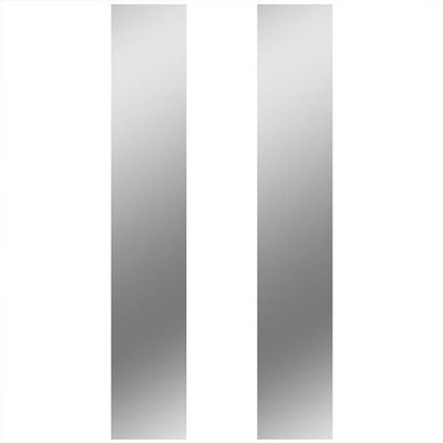 KENWORTH W900B YEAR 1996 STAINLESS STEEL FRONT BLANK PANELS FOR 15IN REGULAR DONALDSON AIR CLEANER PAIR