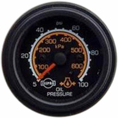 Isspro 2.0625 Inch Mechanical Oil Pressure Gauge 2-50 PSI 35-700 KPA W Black Face Red Pointer