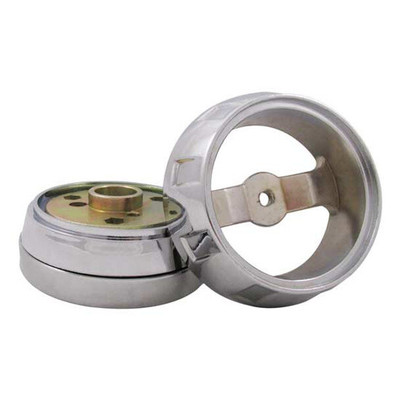 CHU613 SFA YEAR 2012 CHROME 3 BOLT HUB ADAPTER PETERBILT AND WESTERN ST