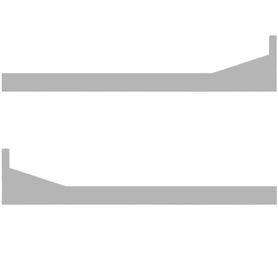 385 YEAR 2001 GALVANIZED STEEL 70/78 INCH PAINTABLE BLANK SLEEPER PANELS W EXTENSIONS