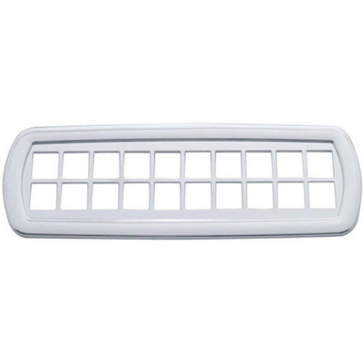 387 YEAR 2011 CHROME PLASTIC CENTER DASH WARNING LIGHT TRIM