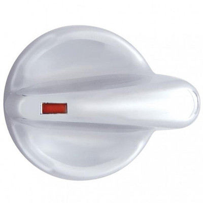 Chrome Plastic AC Control Knob With Red Jewel For International 9000 Series Replacement