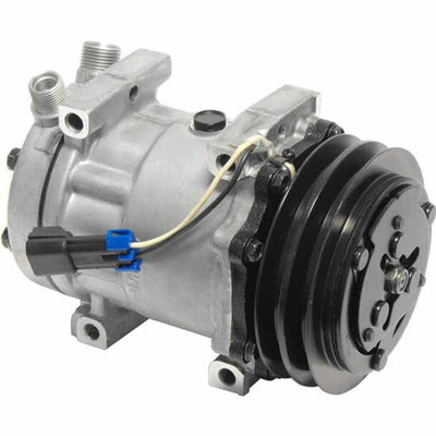 AC Compressor With 2 Groove Clutch Direct Mount For Freightliner Kenworth AND Peterbilt Replacement