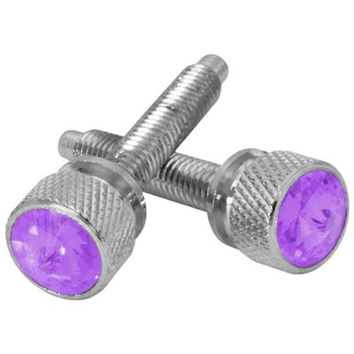 Chrome Plated Short Dash Screws With Blue Jewel For Kenworth Replacement