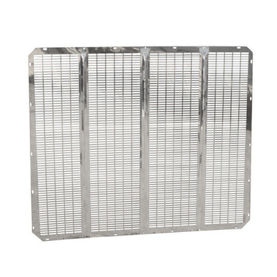 SS Classic Style Grille Insert W 3 Raised Bars For Peterbilt 379 127 BBC Replacement