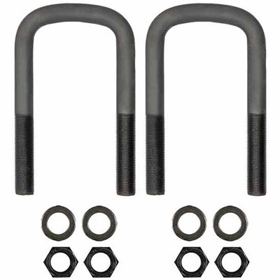 Flat Square Bend U-Bolt Kit .75 X 3 X 6-.375 Inch For International Replacement