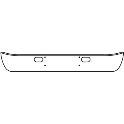 10 Inch Chrome Wrap Around Bumper Factory Style W Mounting TowHitch Holes Replacement