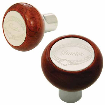 African Rosewood Tractor Trailer Parking Brake Knob For Peterbilt Replacement
