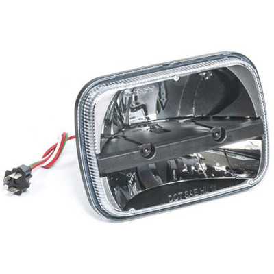 5 X 7 Inch 2 Diode Hi Low Beam LED Headlight W Complex Reflector Lens Replacement