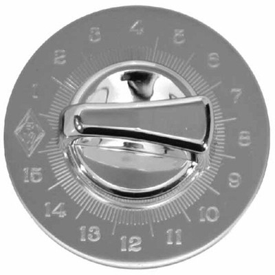 PETERBILT 359 YEAR 1981 CHROME ENGINE TIMER SHUTDOWN DIAL KNOB