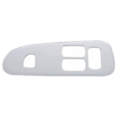 386 YEAR 2011 CHROME PLASTIC WINDOW SWITCH TRIM WITH 4 HOLES DRIVER SIDE