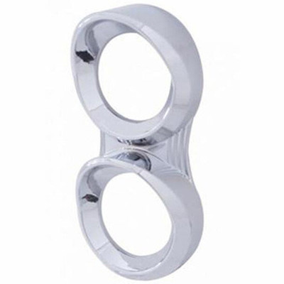 335 YEAR 1999 CHROME 2 GAUGE VERTICAL CLUSTER COVER WITH VISOR