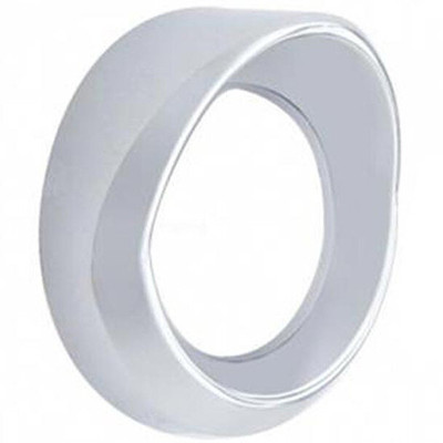 PETERBILT 330 YEAR 2006 CHROME 2.375 INCH SMALL ROUND GUAGE BEZEL WITH VISOR