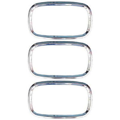 PETERBILT 389 YEAR 2015 CHROME VENT TRIM KIT DRIVER PASSENGER CENTER