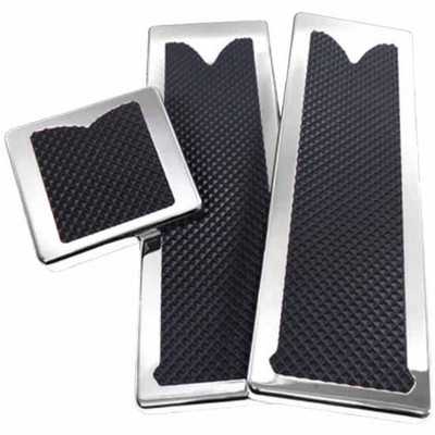 PETERBILT 375 YEAR 1986 CHROMEPLATED BILLET ALUMINUM SQUARE PEDAL SET