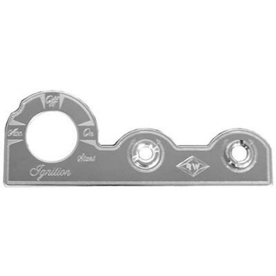 378 YEAR 2001 STAINLESS STEEL SWITCH PLATE IGNITION DIMMER AND WIPER