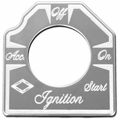 378 YEAR 2001 STAINLESS STEEL SWITCH ID PLATE IGNITION