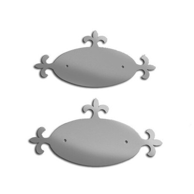 359 YEAR 1978 STAINLESS STEEL OVAL EMBLEM ACCENT WITH SPADES