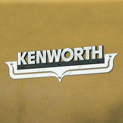 KENWORTH W900L YEAR 2018 STAINLESS STEEL HOOD EMBLEM ACCENT WITH CUTOUT