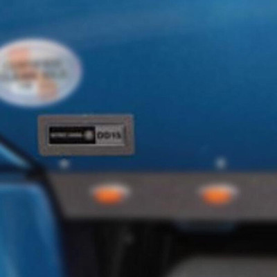 CASCADIA 113 YEAR 2009 STAINLESS STEEL DD15 ENGINE LOGO TRIM
