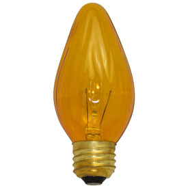 40W Flame Amber Medium Base Replacement Light Bulb