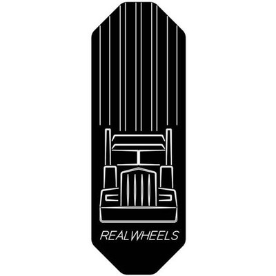 KENWORTH W900B YEAR 2005 RECTANGLE LOGO PLATE INSERT PEDALS