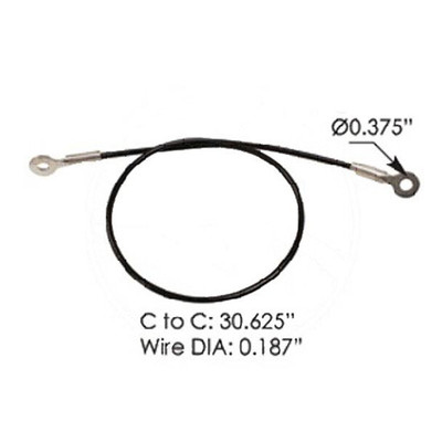 FREIGHTLINER FLD120 SFA YEAR 1989 HOOD CABLE W/ STOP ASSIST Replacement