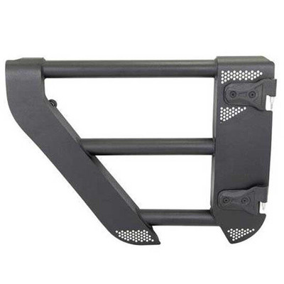 Black Steel Rear Trailline Tube Doors For 2007 - 2017 Jeep Wrangler Replacement